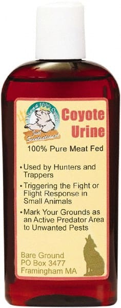 Bare Ground Solutions - 4oz Bottle of Coyote Urine Predator Scent to repel unwanted animals - Exact Tool & Supply