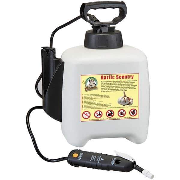Bare Ground Solutions - Garlic Scentry Gallon Pre-loaded in Pump Sprayer Premix to repel unwanted animals - Garlic Scentry harnesses the power of organics to fight insects and repel unwanted yard and garden pests. - Exact Tool & Supply
