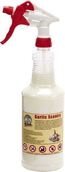 Bare Ground Solutions - Garlic Scentry Quart Bottle Premixed w/ Trigger Sprayer to repel unwanted animals - Garlic Scentry harnesses the power of organics to fight insects and repel unwanted yard and garden pests. - Exact Tool & Supply