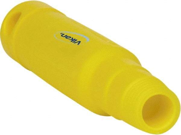 Vikan - 6-1/2 x 1-5/32" Polypropylene Squeegee Handle - European Threaded Connection, Yellow - Exact Tool & Supply