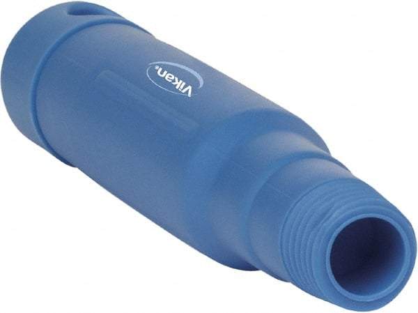 Vikan - 6-1/2 x 1-5/32" Polypropylene Squeegee Handle - European Threaded Connection, Blue - Exact Tool & Supply