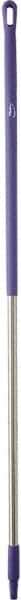 Vikan - 59 x 1-1/4" Aluminum Squeegee Handle - European Threaded Connection, Purple - Exact Tool & Supply