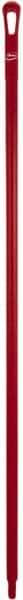 Vikan - 59 x 1-1/4" Polypropylene Squeegee Handle - European Threaded Connection, Red - Exact Tool & Supply