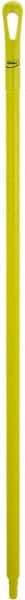 Vikan - 51 x 1-1/4" Polypropylene Squeegee Handle - European Threaded Connection, Yellow - Exact Tool & Supply
