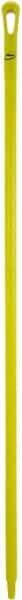 Vikan - 59 x 1-1/4" Polypropylene Squeegee Handle - European Threaded Connection, Yellow - Exact Tool & Supply