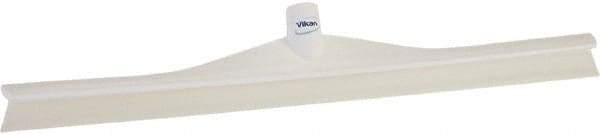 Vikan - 23.62" Rubber Blade Floor Squeegee - Single Edge, White, Plastic Holder - Exact Tool & Supply