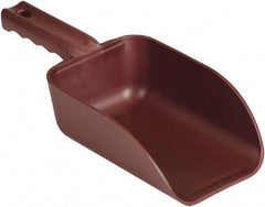 Remco - 32 oz Red Polypropylene & Semi-Ferrous Additive Flat Bottom Scoop - 4.3" Wide x 3" Deep Bowl, 11-1/2" OAL - Exact Tool & Supply