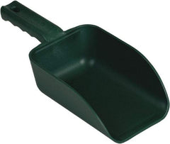 Remco - 32 oz Green Polypropylene & Semi-Ferrous Additive Flat Bottom Scoop - 4.3" Wide x 3" Deep Bowl, 11-1/2" OAL - Exact Tool & Supply