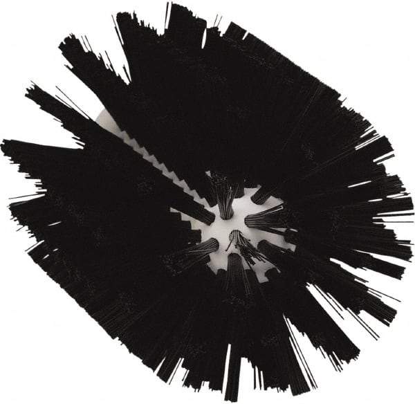 Vikan - 4" Diam Polyester Tube Brush - 6-1/2" OAL, 5-1/4" Head Length, Polypropylene Handle - Exact Tool & Supply