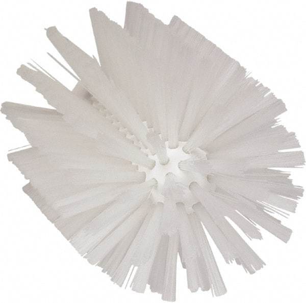 Vikan - 4" Diam Polyester Tube Brush - 6-1/2" OAL, 5-1/4" Head Length, Polypropylene Handle - Exact Tool & Supply