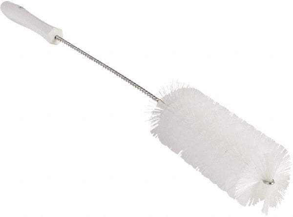 Vikan - 2-3/8" Diam Polyester Valve Brush - 19-5/8" OAL, 5-13/16" Head Length, Polypropylene & Stainless Steel Handle - Exact Tool & Supply