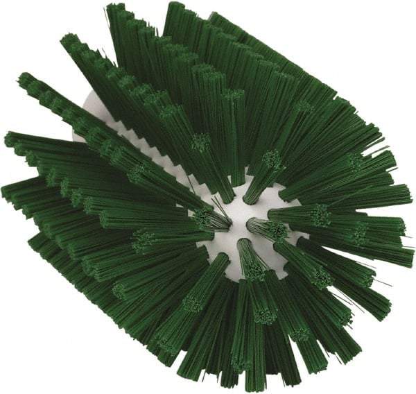 Vikan - 3" Diam Polyester Tube Brush - 6-1/4" OAL, 5-1/4" Head Length, Polypropylene Handle - Exact Tool & Supply
