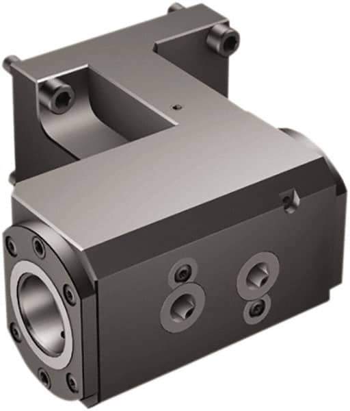 Sandvik Coromant - Left Hand Cut, C4 Modular Connection, Adapter/Mount Lathe Modular Clamping Unit - 40mm Square Shank Diam, 4.882" OAL, Through Coolant - Exact Tool & Supply