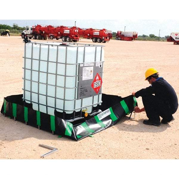 UltraTech - 810 Gal Copolymer 2000 Containment Berm, Economy Model - 13" High x 10' Wide x 10" Long - Exact Tool & Supply