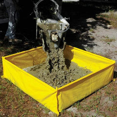 UltraTech - 139 Gal 10mil Polyethylene Concrete Washout Berm - 14" High x 4' Wide x 4" Long - Exact Tool & Supply