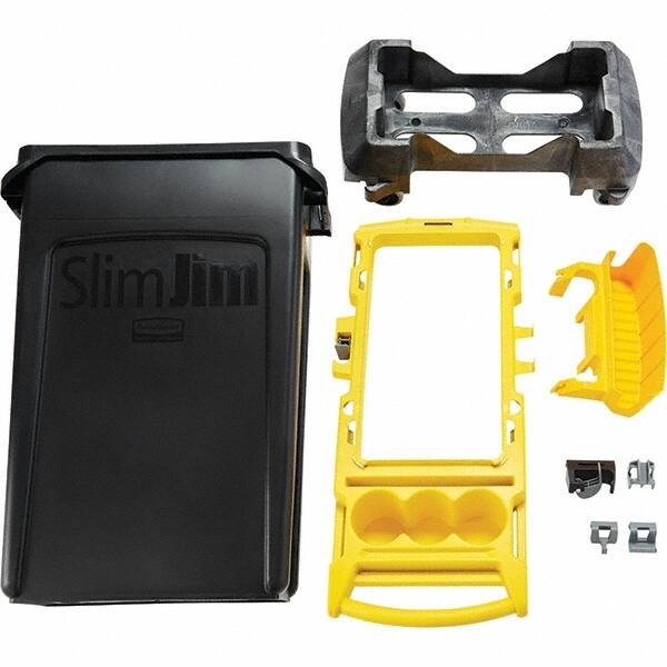 Rubbermaid - Janitor Carts & Caddies Type: Rim Caddy Kit Material: Resin - Exact Tool & Supply