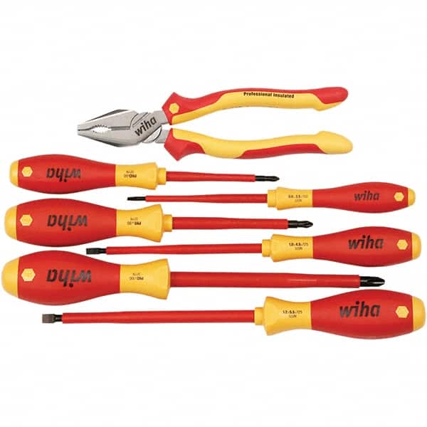 Wiha - 7 Piece Insulated Hand Tool Set - Exact Tool & Supply