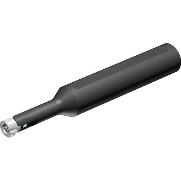 Vargus - Internal Thread, Right Hand Cut, 16mm Shank Width x 15.6mm Shank Height Indexable Threading Toolholder - 100mm OAL, V16TH Insert Compatibility, V Toolholder, Series VG-Cut - Exact Tool & Supply