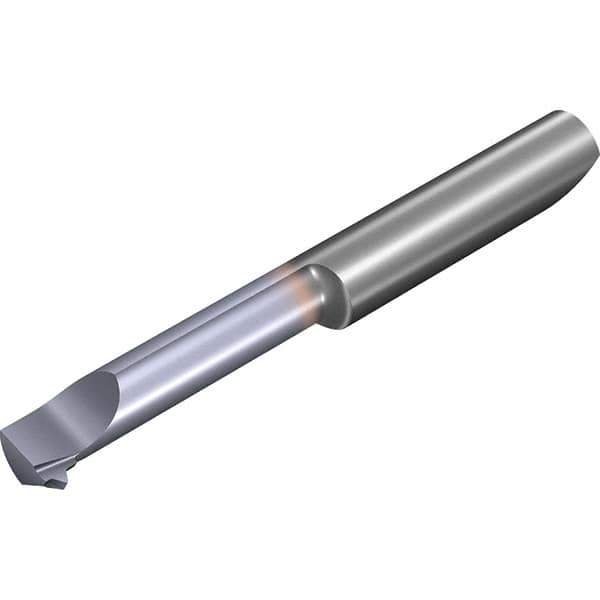 Vargus - 16mm Cutting Depth, 6.3mm Diam, Internal Thread, Solid Carbide, Single Point Threading Tool - TiCN Finish, 42mm OAL, 6mm Shank Diam, 2.9mm Projection from Edge, 1.5mm Max Pitch, 60° Profile Angle - Exact Tool & Supply