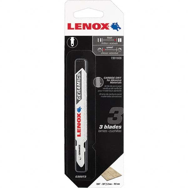 Lenox - Jig Saw Blades Blade Material: Bi-Metal Blade Length (Inch): 3-1/2 - Exact Tool & Supply