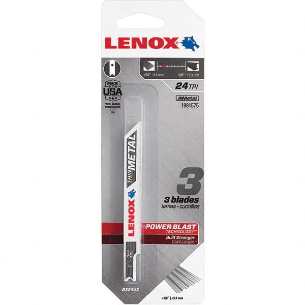 Lenox - Jig Saw Blades Blade Material: Bi-Metal Blade Length (Inch): 3-5/8 - Exact Tool & Supply