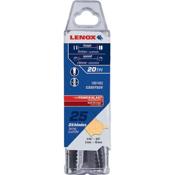 Lenox - Jig Saw Blades Blade Material: Bi-Metal Blade Length (Inch): 3-1/2 - Exact Tool & Supply