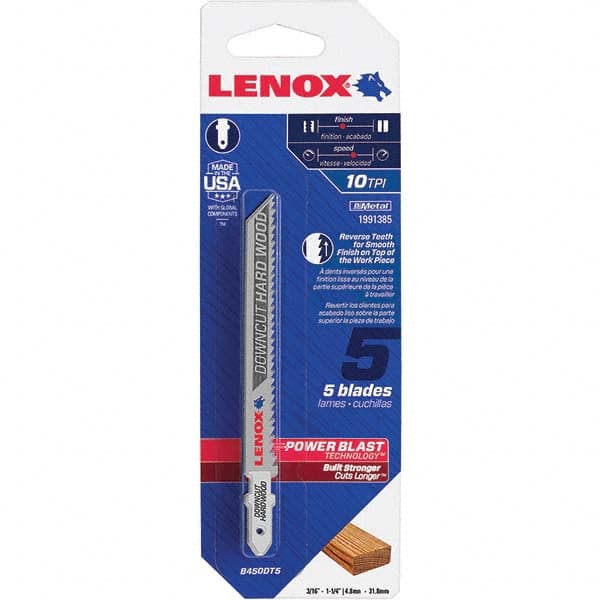 Lenox - Jig Saw Blades Blade Material: Bi-Metal Blade Length (Inch): 4 - Exact Tool & Supply