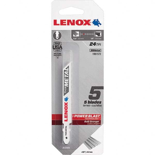 Lenox - Jig Saw Blades Blade Material: Bi-Metal Blade Length (Inch): 3-5/8 - Exact Tool & Supply