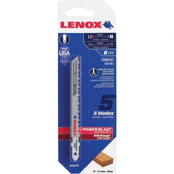 Lenox - Jig Saw Blades Blade Material: Bi-Metal Blade Length (Inch): 4 - Exact Tool & Supply
