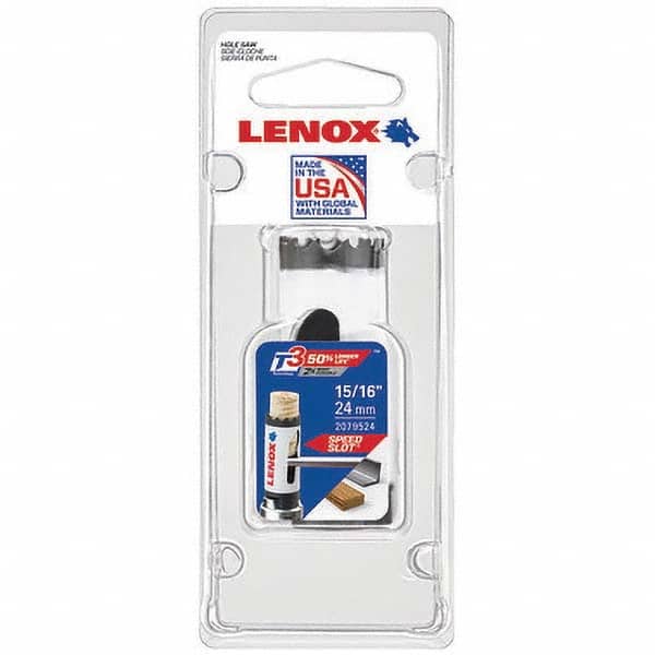 Lenox - Hole Saws Saw Diameter (mm): 1.50 Saw Diameter (Inch): 1-1/16 - Exact Tool & Supply