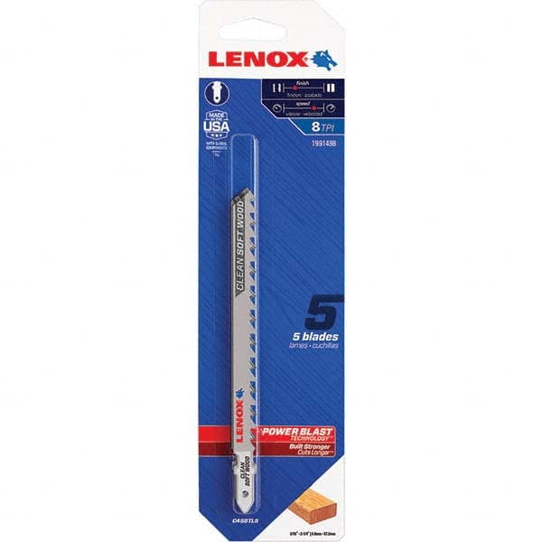 Lenox - Jig Saw Blades Blade Material: Bi-Metal Blade Length (Inch): 4-5/8 - Exact Tool & Supply