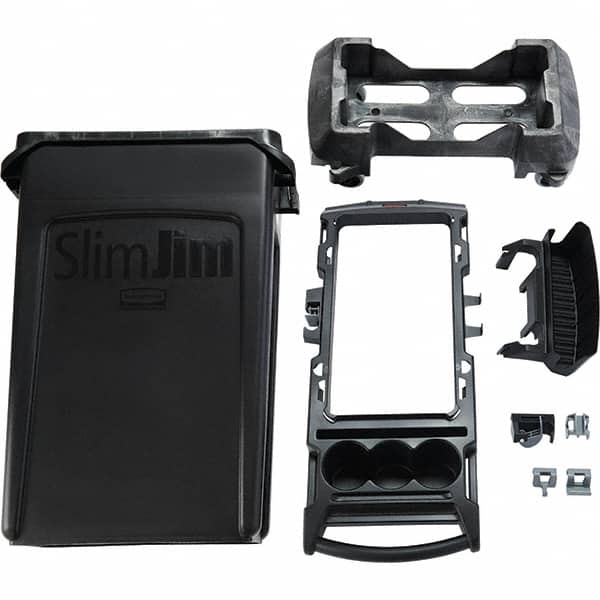 Rubbermaid - Janitor Carts & Caddies Type: Rim Caddy Kit Material: Resin - Exact Tool & Supply