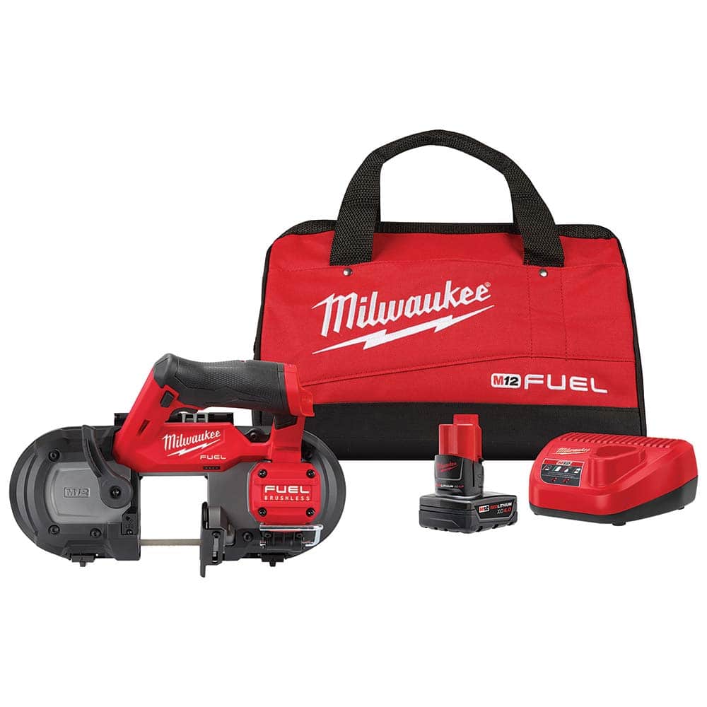 Milwaukee Tool - 12 Volt, Cordless Portable Bandsaw - Exact Tool & Supply