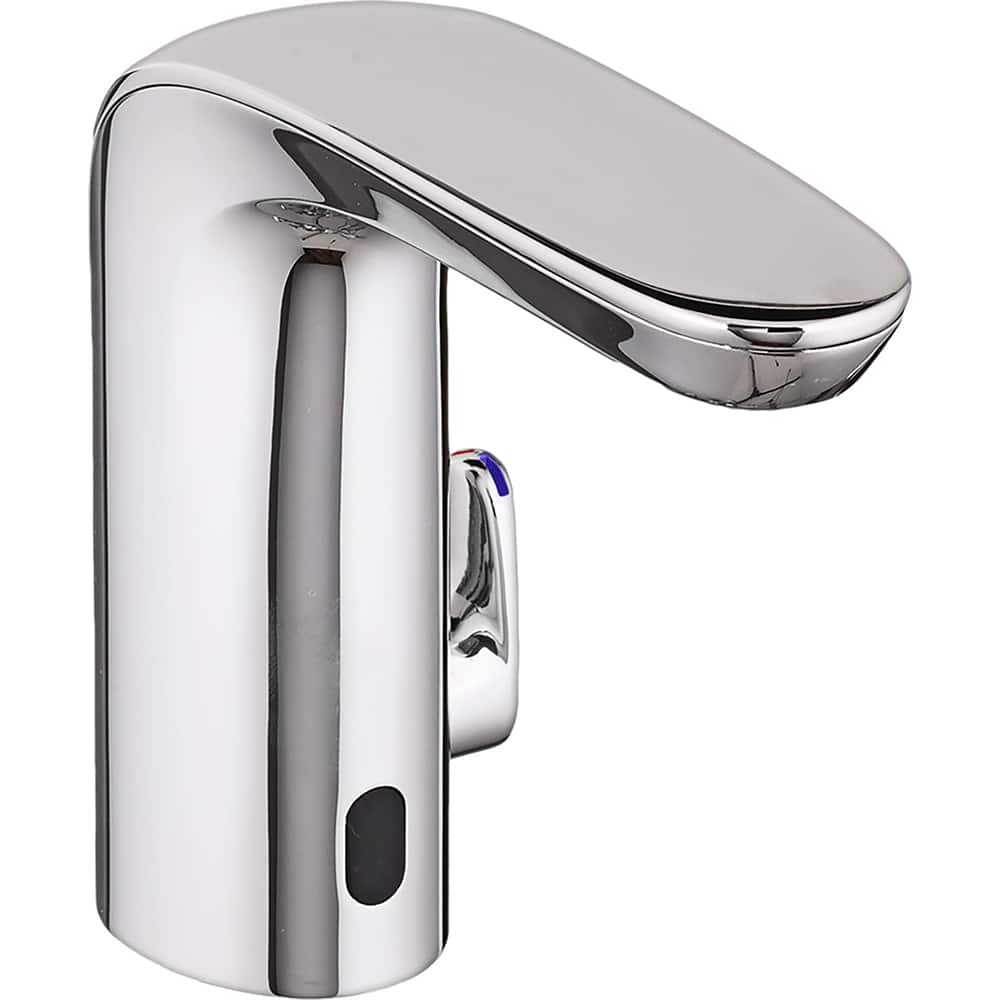 American Standard - Electronic & Sensor Faucets; Type: Sensor ; Style: Modern; Contemporary ; Type of Power: Battery ; Spout Type: Low Arc ; Mounting Centers: Single Hole (Inch); Finish/Coating: Polished Chrome - Exact Tool & Supply