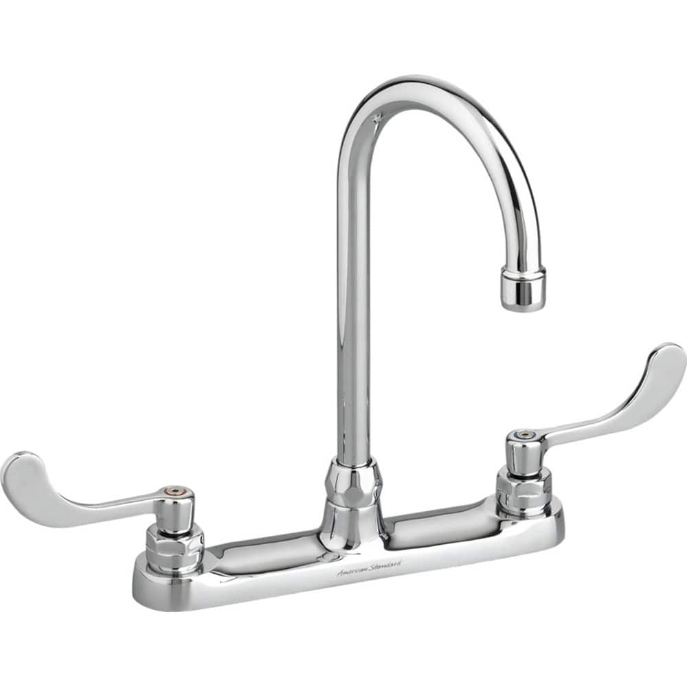 American Standard - Kitchen & Bar Faucets; Type: Gooseneck ; Style: Contemporary; Modern; Transitional ; Mount: Deck ; Design: Two Handle ; Handle Type: Lever ; Spout Type: Gooseneck - Exact Tool & Supply