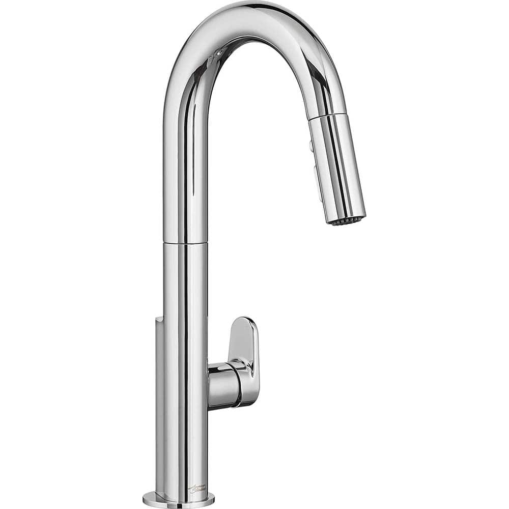 American Standard - Kitchen & Bar Faucets; Type: Pull Down ; Style: Contemporary; Modern; Transitional ; Mount: Deck ; Design: One Handle ; Handle Type: Lever ; Spout Type: High Arc - Exact Tool & Supply
