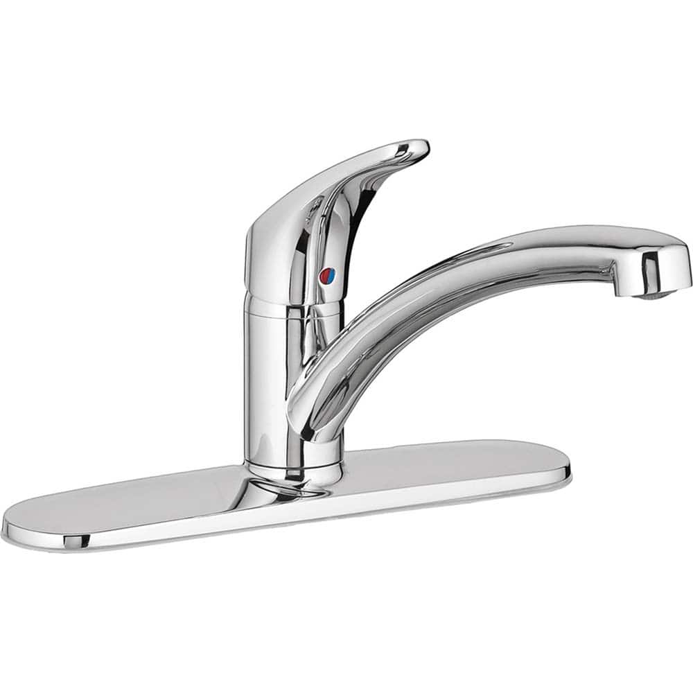 American Standard - Kitchen & Bar Faucets; Type: Kitchen Faucet ; Style: Transitional ; Mount: Deck ; Design: One Handle ; Handle Type: Lever ; Spout Type: Straight - Exact Tool & Supply