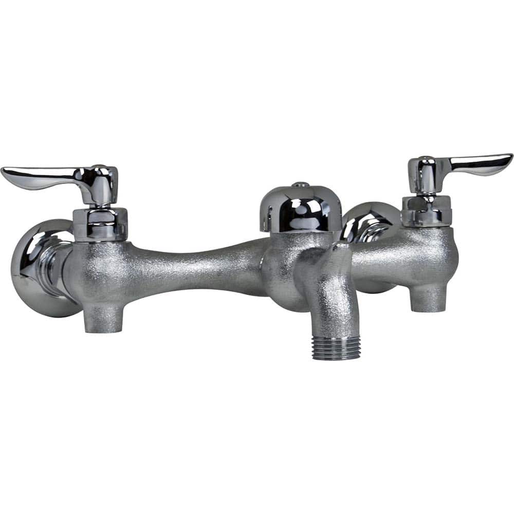 American Standard - Industrial & Laundry Faucets; Type: Utility Faucet ; Style: Transitional ; Design: Two Handle ; Handle Type: Lever ; Spout Type: Straight ; Mounting Centers: 8 (Inch) - Exact Tool & Supply