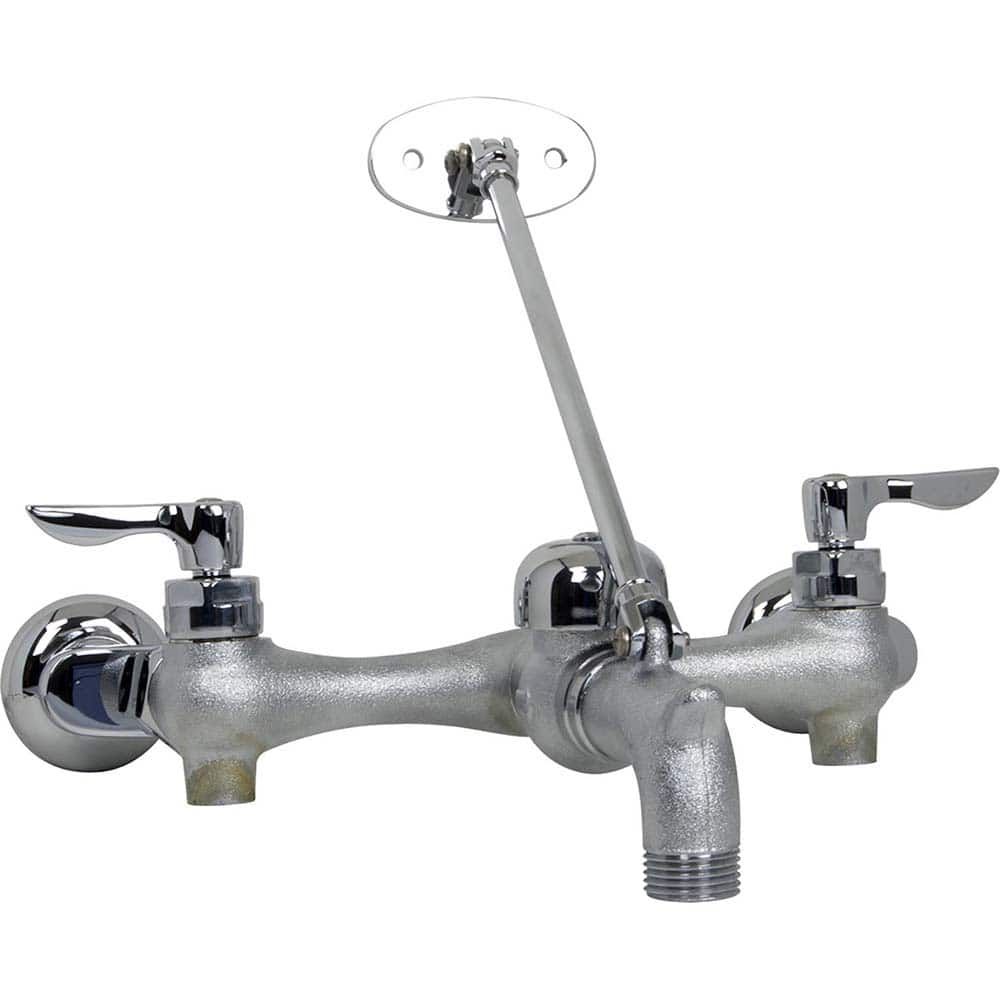 American Standard - Industrial & Laundry Faucets; Type: Utility Faucet ; Style: Transitional ; Design: Two Handle ; Handle Type: Lever ; Spout Type: Straight ; Mounting Centers: 8 (Inch) - Exact Tool & Supply