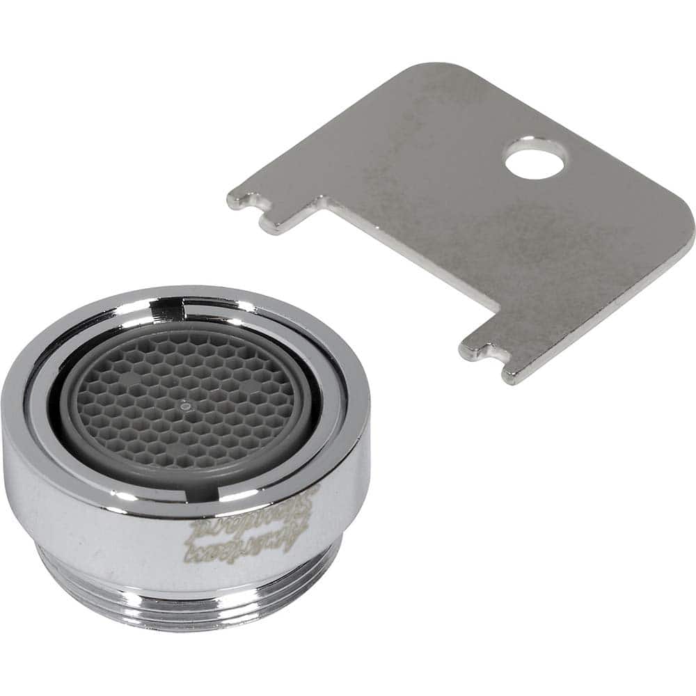 American Standard - Faucet Replacement Parts & Accessories; Type: 1.5 gpm/5.7 L/ min Pressure-Compensating Vandal-Resistant Aerator With Key ; For Use With: 1.5 gpm/5.7 L/ min Pressure-Compensating Vandal-Resistant Aerator With Key ; Material: Metal - Exact Tool & Supply