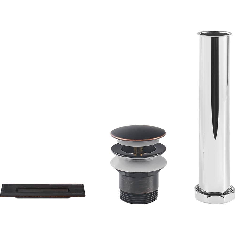 American Standard - Drain Components; Type: Overflow Cover and Drain Kit ; Includes: Overflow Cover ; Material: Brass - Exact Tool & Supply