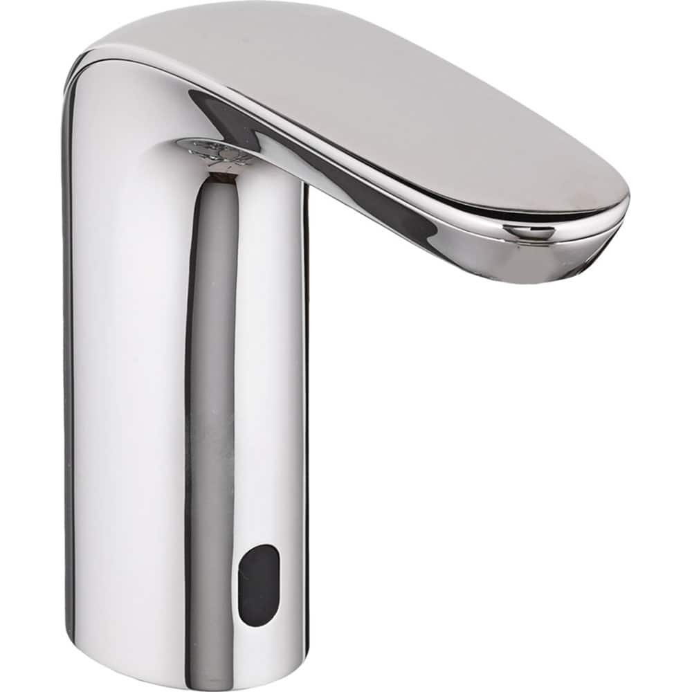 American Standard - Electronic & Sensor Faucets; Type: Sensor ; Style: Modern; Contemporary ; Type of Power: DC ; Spout Type: Low Arc ; Mounting Centers: Single Hole (Inch); Finish/Coating: Polished Chrome - Exact Tool & Supply