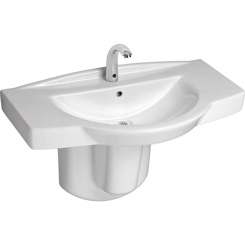 American Standard - Electronic & Sensor Faucets; Type: Sensor ; Style: Modern; Contemporary ; Type of Power: DC ; Spout Type: High Arc ; Mounting Centers: Single Hole (Inch); Finish/Coating: Polished Chrome - Exact Tool & Supply