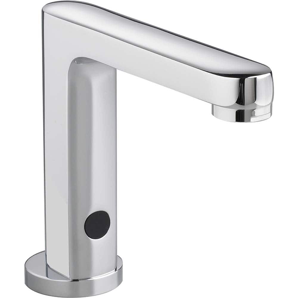 American Standard - Electronic & Sensor Faucets; Type: Sensor ; Style: Modern; Contemporary ; Type of Power: DC ; Spout Type: Low Arc ; Mounting Centers: Single Hole (Inch); Finish/Coating: Polished Chrome - Exact Tool & Supply