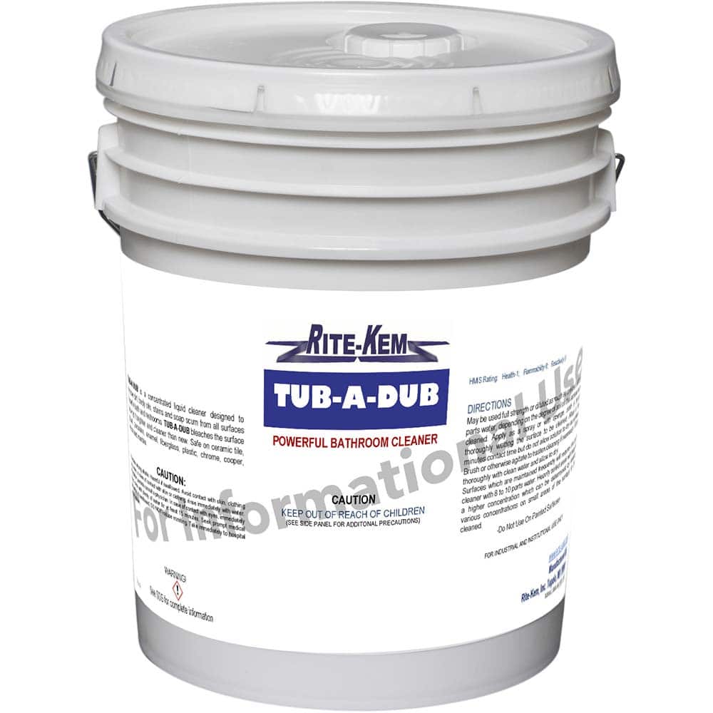 Rite-Kem - Bathroom, Tile & Toilet Bowl Cleaners; Type: Bathroom Cleaner ; Form: Liquid Concentrate ; Container Size: 55 Gal. Drum ; Container Type: Plastic Drum ; Scent: Pleasant ; Disinfectant: No - Exact Tool & Supply