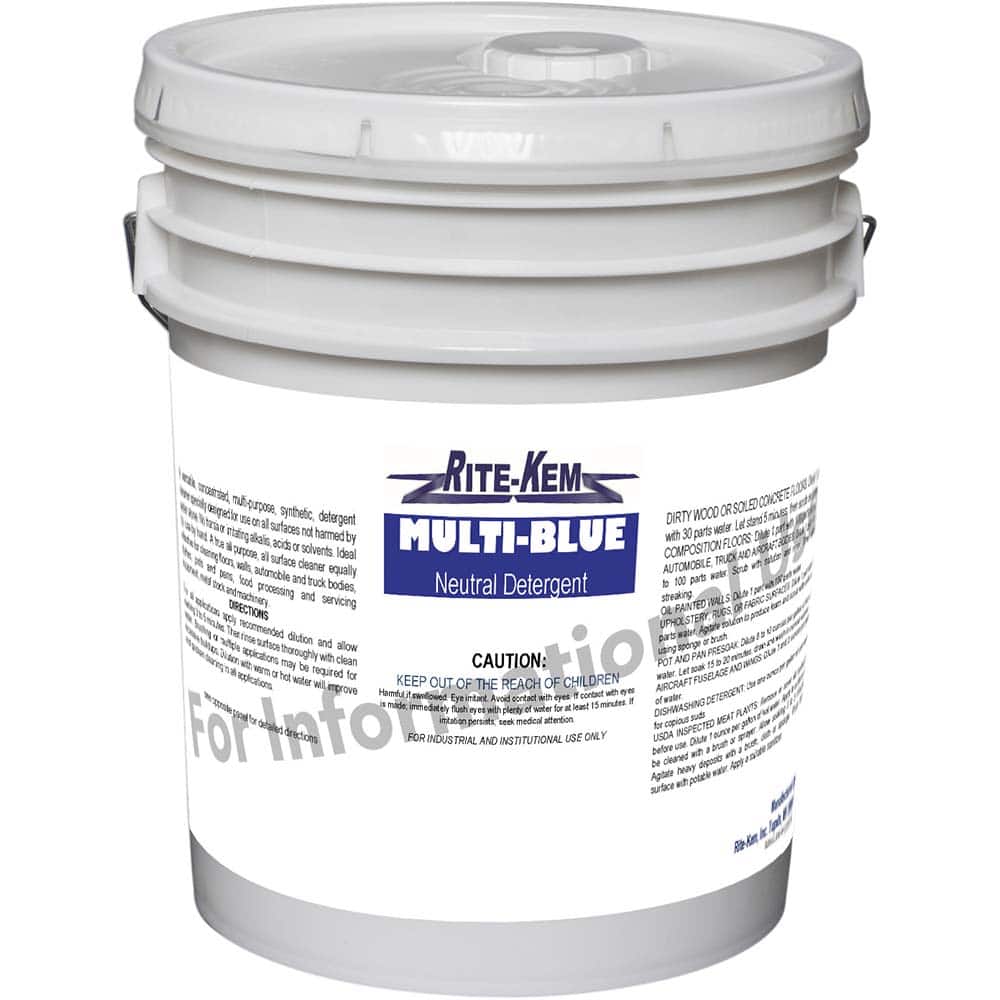 Rite-Kem - Floor Cleaners, Strippers & Sealers; Type: All-Purpose Cleaner ; Container Size (Gal.): 5.00 ; Container Type: Pail ; Solution Type: Dilutable Concentrate; Water-Based - Exact Tool & Supply