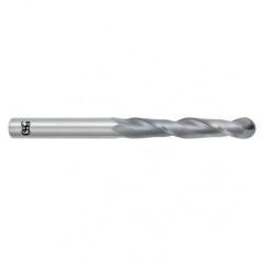 1" Dia. - 6" OAL - Bright CBD - Ball End SE EM - 2 FL - Exact Tool & Supply