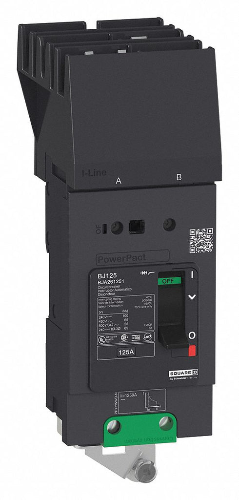 Circuit Breaker, 20 Amps, Number of Poles: 2, 347/600VAC AC Voltage Rating