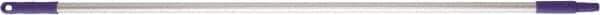 Vikan - 52 x 1" Aluminum Squeegee Handle - European Threaded Connection, Purple - Exact Tool & Supply