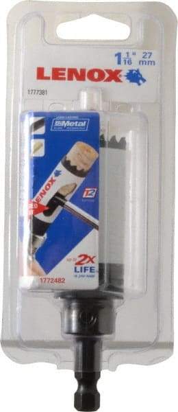 Lenox - 1-1/16" Diam, 1-1/2" Cutting Depth, Hole Saw - Bi-Metal Saw, Toothed Edge - Exact Tool & Supply